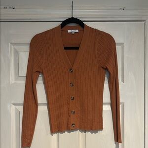 Madewell Women's Burnt Sienna Ribbed Sweater